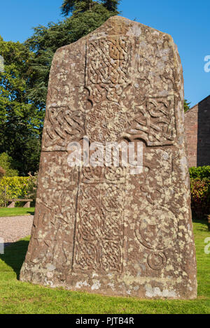 Glamis Manse piktischen Stein, Glamis, Angus, Schottland. Stockfoto