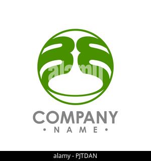BB initial Kreis Logo Design. Schriftzug Kreis Logo Design vector Konzept und Idee. Stock Vektor