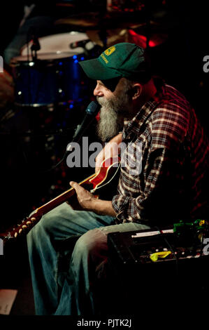 Seasick Steve's Konzert in der Ancienne Belgique, Brüssel (Belgien, 17.02.2009) Stockfoto