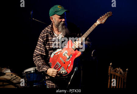 Seasick Steve's Konzert in der Ancienne Belgique, Brüssel (Belgien, 17.02.2009) Stockfoto