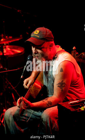 Seasick Steve's Konzert in der Ancienne Belgique, Brüssel (Belgien, 17.02.2009) Stockfoto