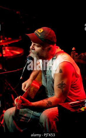 Seasick Steve's Konzert in der Ancienne Belgique, Brüssel (Belgien, 17.02.2009) Stockfoto