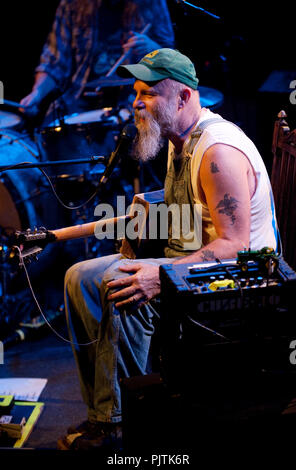 Seasick Steve's Konzert in der Ancienne Belgique, Brüssel (Belgien, 17.02.2009) Stockfoto