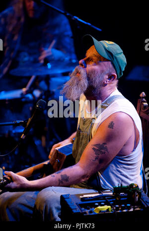 Seasick Steve's Konzert in der Ancienne Belgique, Brüssel (Belgien, 17.02.2009) Stockfoto