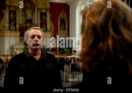 Shakespeare heute Workshop unter der Regie von Piet Arfeuille am Landjuweel Festival in Gent (Belgien, 05/11/2009) Stockfoto