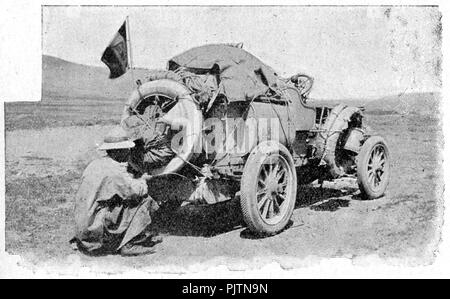 Barzini-La metà del mondo Vista da un'Automobil, Milano, Fontana, 1908 (Seite 187). Stockfoto