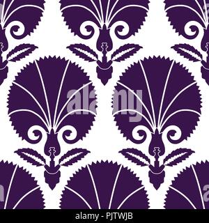 Osmanische Nelke textile Design Stock Vektor