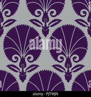 Osmanische Nelke textile Design Stock Vektor