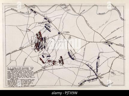 Kampf in der Wüste, kann 5 - 6 und 7, 1864, zwischen Lee Stockfoto