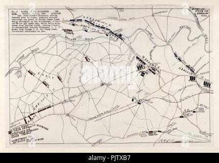 Kampf in der Wüste, kann 5 - 6 und 7, 1864, zwischen Lee Stockfoto