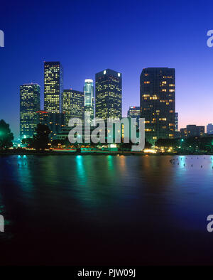 1990 historische Downtown Skyline LOS ANGELES Kalifornien USA Stockfoto