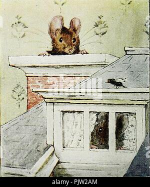 Beatrix Potter - Die Geschichte von zwei schlechten Mäuse - Abbildung 13. Stockfoto