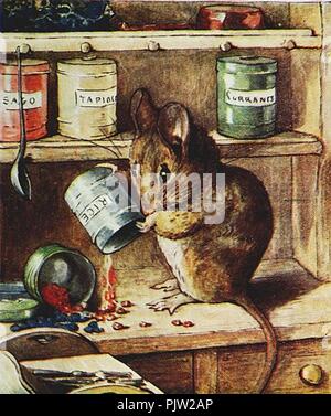 Beatrix Potter - Die Geschichte von zwei schlechten Mäuse - Abbildung 14. Stockfoto