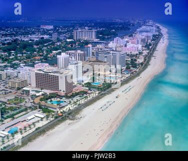 1992 HISTORISCHE MIAMI BEACH Miami Florida USA Stockfoto