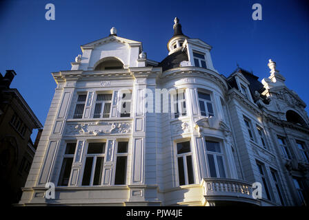 Jugendstil und Jugendstiel Fassaden in der cogels-osylei in Berchem, Antwerpen (Belgien, 06/01/2008) Stockfoto