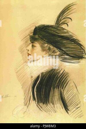 Belle da Costa Greene von Paul-Cesar Helleu c 1913. Stockfoto