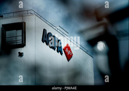 Die Agfa-Gevaert-Hauptsitz und Werk in Antwerpen (Mortsel, Belgien, 12/02/2009) Stockfoto