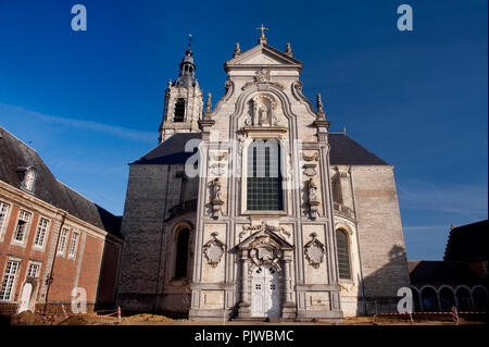 Das 17. Jahrhundert barocke Kirche von dem prämonstratenserkloster Averbody Abtei (Belgien, 16/11/2011) Stockfoto