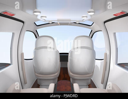 Passagier Drone Interieur. 3D-Bild. Stockfoto