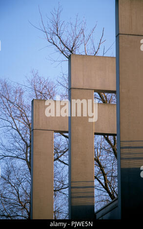 Die Büros der Structo, ein Gebäude aus Beton, außerhalb von Brügge (Belgien, 27.02.2008) Stockfoto