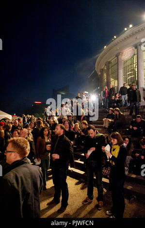 Nacht Impressionen des Botanischen Gartens in Brüssel während der Nuits du Botanique (Belgien, 14.05.2010) Stockfoto