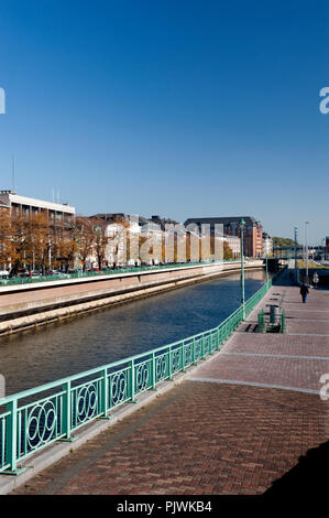 Eindruck der wallonischen Stadt Charleroi (Belgien, 24/10/2011) Stockfoto