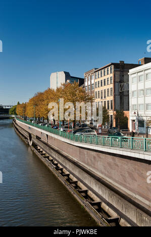 Eindruck der wallonischen Stadt Charleroi (Belgien, 24/10/2011) Stockfoto