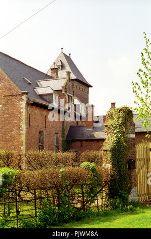 Das 14. Jahrhundert Rubens schloss in Elewijt (Belgien, 04/1992) Stockfoto