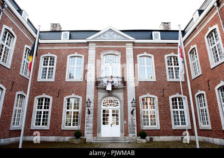 Die Exekutive der Deutschsprachigen Gemeinschaft in Eupen (Belgien, 23/02/2014) Stockfoto