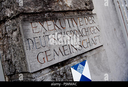 Die Exekutive der Deutschsprachigen Gemeinschaft in Eupen (Belgien, 23/02/2014) Stockfoto