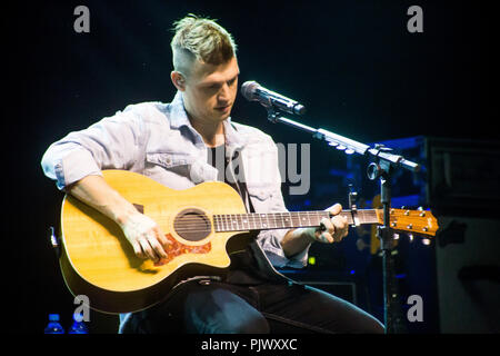 São Paulo, Brasilien. 8. Sep 2018. Nick Carter führt im Tropical Butantã am Samstagabend in São Paulo, Brasilien. Credit: Hella Devoraes/Alamy Leben Nachrichten. Stockfoto