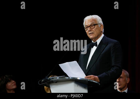 Venedig, Italien. 8. September 2018. Paolo BARATTA am 8. September 2018 in Venedig, Italien. (Von Mark Kap/Insidefoto) Credit: insidefoto Srl/Alamy leben Nachrichten Stockfoto