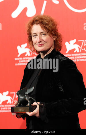 Venedig, Italien. 8. September 2018. Direktor Jennifer Kent Sieger spezielle Prix von der Jury mit dem Film "Die Nachtigall". 75. Internationalen Filmfestspielen Venedig Foto © ottavia Da Re/Sintesi/Alamy leben Nachrichten Stockfoto