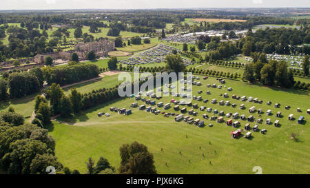 Burghley horse trials in Stamford aus der Luft Stockfoto