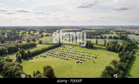 Burghley horse trials in Stamford aus der Luft Stockfoto