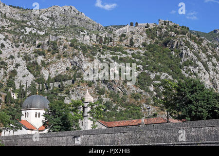 Saint John Festung Sehenswürdigkeiten Kotor Montenegro Stockfoto