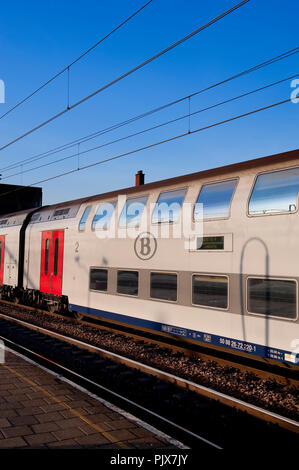 Der Bahnhof Hasselt (Belgien, 16/11/2011) Stockfoto