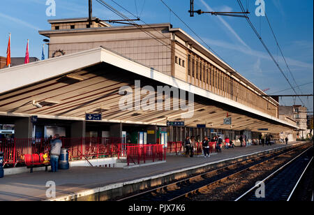 Der Bahnhof Hasselt (Belgien, 16/11/2011) Stockfoto