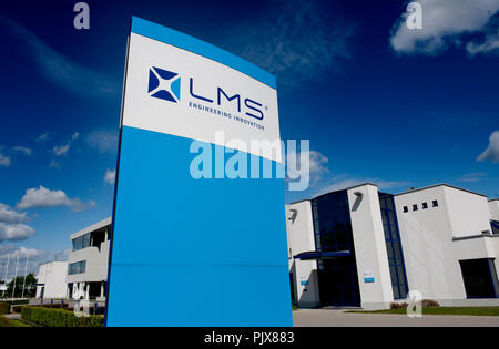 Die LMS international Headquarter in der haasrode Research Park in Heverlee (Belgien, 01/05/2010) Stockfoto