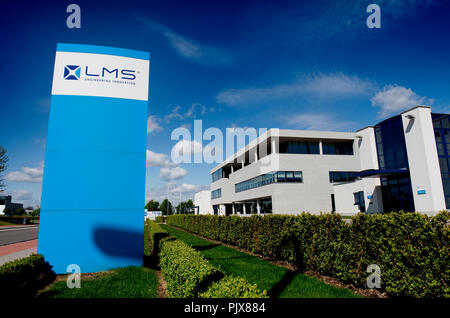 Die LMS international Headquarter in der haasrode Research Park in Heverlee (Belgien, 01/05/2010) Stockfoto