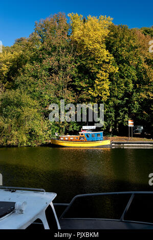 Impressionen von der Sambre in Landelies (Belgien, 24/10/2011) Stockfoto