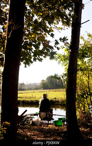 Impressionen von der Sambre in Landelies (Belgien, 24/10/2011) Stockfoto