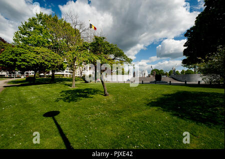 Der Parc d'Avroy in Lüttich (Belgien, 18/04/2014) Stockfoto