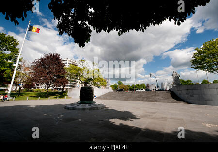 Der Parc d'Avroy in Lüttich (Belgien, 18/04/2014) Stockfoto