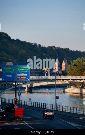 Impressionen von den Grenzen der Maas in Lüttich (Belgien, 30/09/2011) Stockfoto