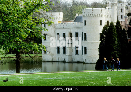 Die Bouchout Schloss innerhalb des Nationalen Botanischen Garten von Belgien in Meise (Belgien, 05/1992) Stockfoto