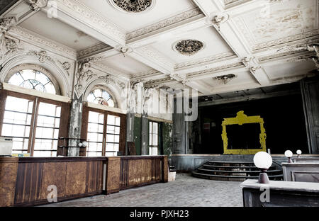 Die ehemalige Gemeinde Lage in Meulestede, von der Textilindustrie im 19. Jahrhundert finanziert, ein kulturelles Zentrum zu werden (Belgien, 29/03/2009) Stockfoto