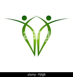 Kreative Baum farbigen Hände logo Vorlage. People Tree Einheit Emblem für Kinder Bildung. Family Care Baum vektor design Illustration Stock Vektor