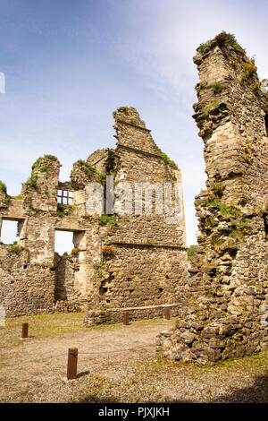 Irland, Co Leitrim, manorhamilton Burgruine Stockfoto