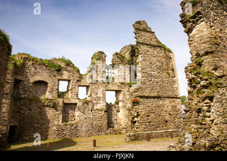 Irland, Co Leitrim, manorhamilton Burgruine Stockfoto